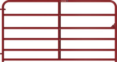 Tarter 8 ft. long 6-Bar Economy Tube Gate, Red