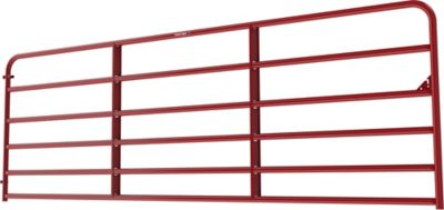 Image showing  12 ft. x 50 in. 6-Bar Economy Tube Gate, 1-3/4 in. Tube, Red