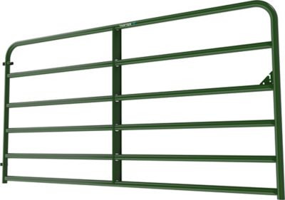 Image showing  8 ft. x 50 in. 6-Bar Economy Tube Gate, 1-3/4 in. Tube, Green