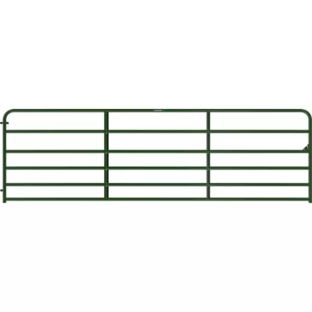 Tarter American Gate Economical 6-Bar Tubular Gate 14 ft x 50 in Green Farm Gates