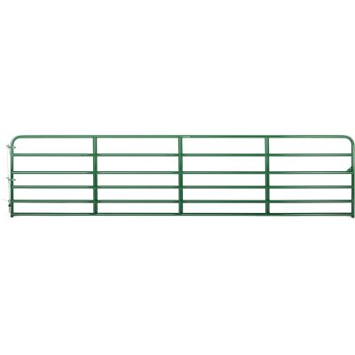Image showing  18 ft. x 50 in. 6-Bar Economy Tube Gate, 1-3/4 in. Tube, Green
