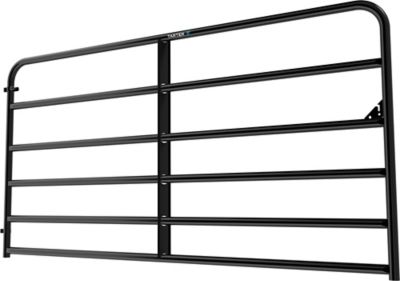 Image showing  8 ft. x 50 in. 6-Bar Economy Tube Gate, 1-3/4 in. Tube, Black