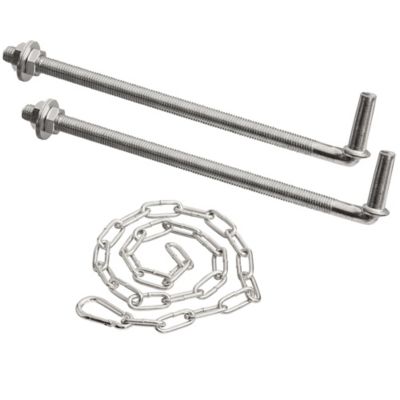 Image showing  18 ft. x 50 in. 7-Bar Heavy-Duty Standard Bull Steelmax Stock Gate, Blue