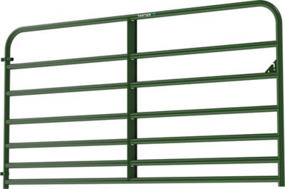 Image showing  8 ft. x 50 in. 7-Bar Heavy-Duty Standard Bull Gate, Green