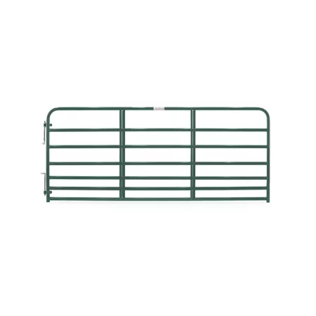 Tarter 7-Bar Heavy Duty Standard Bull Fence 10 ft x 50 in 53 lb Green Farm Gates