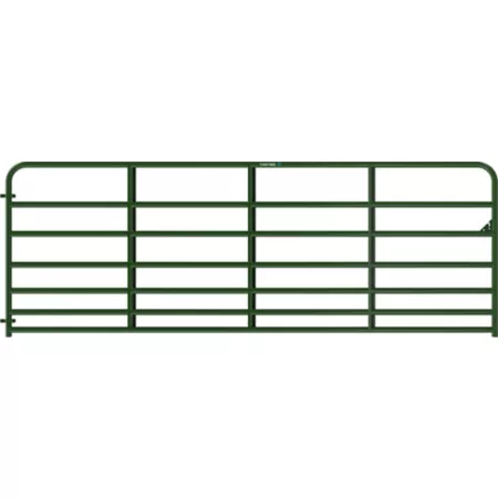 Tarter Heavy Duty 7-Bar Standard Gate 12 ft x 50 in 1-3/4 in Tubing 64 lb Green Corral Panels & Gates