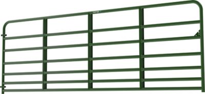 Image showing  12 ft. x 50 in. 7-Bar Heavy-Duty Standard Bull Gate, 1-3/4 in. Tube, 64 lb., Green
