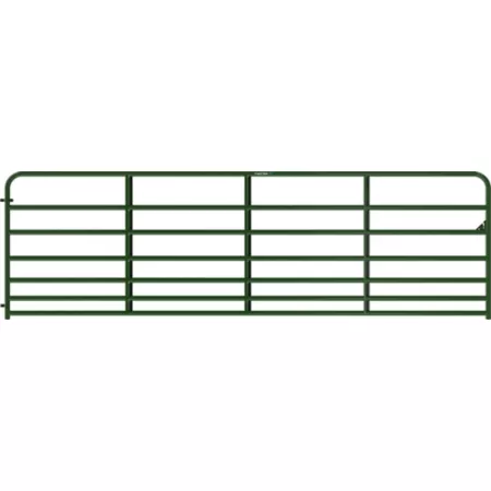 Tarter 7 Bar Heavy Duty Standard Bull Fence 14 ft x 50 in Green Farm Gates