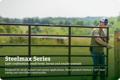 Image showing  16 ft. x 50 in. 7-Bar Heavy-Duty Standard Bull Gate, 81 lb., Green