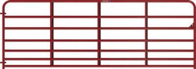 Tarter 12 ft. 7-Bar Heavy-Duty Standard Bull Gate, Red