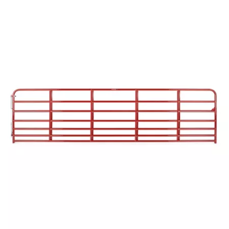 Tarter 7-Bar Heavy Duty Standard Bull Fence 16 ft x 50 in 81 lb Red Farm Gates