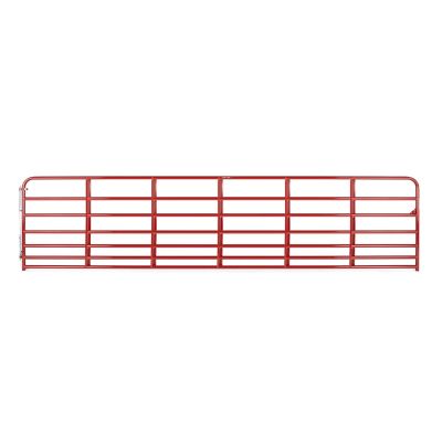 Tarter 18 ft. x 50 in. 7-Bar Heavy-Duty Standard Bull Steelmax Stock Gate, Red