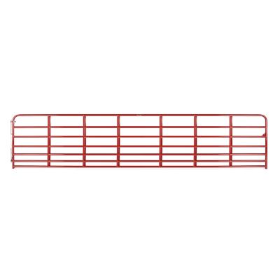 Tarter 20 ft. x 50 in. 7-Bar Heavy-Duty Standard Bull Steelmax Stock Gate, Red