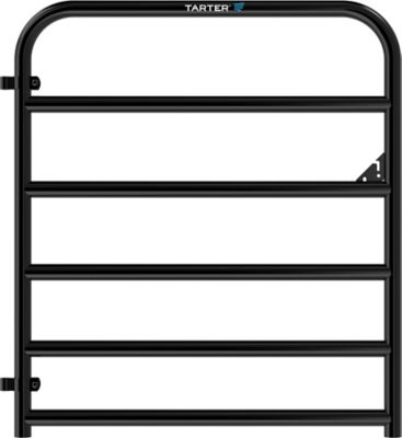 Tarter 2 6 Bar Extra Heavy Duty Bull Gate 4 Black
