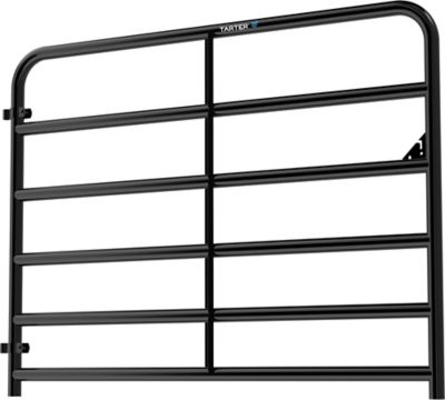Image showing  6 ft. 2 in. 6-Bar Extra Heavy-Duty Bull Gate, Black