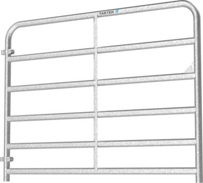 Image showing  6 ft. x 52 in. 6-Bar Extra Heavy-Duty Galvanized Bull Gate, 2 in. Tube