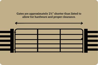 Image showing  6-Bar Extra Heavy-Duty Galvanized Bull Gate, 2 in. Tube