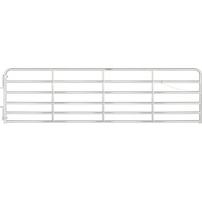 Tarter 16 ft. 2 in. 6-Bar Extra Heavy-Duty Galvanized Bull Gate, 136 lb.