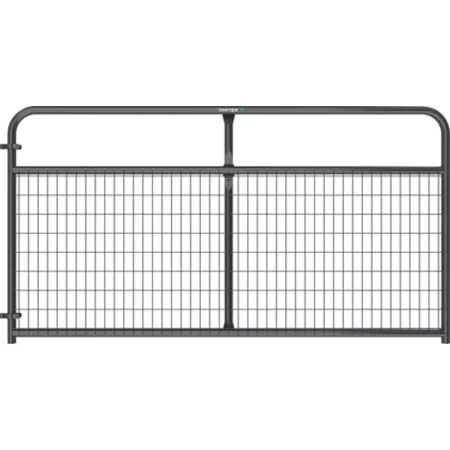 Tarter 8 ft x 50 in Wire Filled Barrier 2 in x 4 in Mesh Gray Corral Panels & Gates