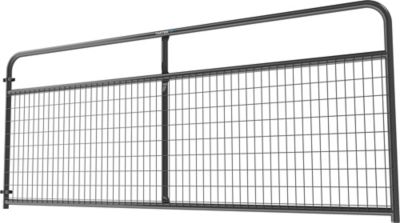 Image showing  10 ft. x 50 in. Wire Filled Gate, 2 in. x 4 in. Mesh, Gray