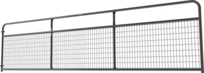 Image showing  16 ft. x 50 in. Wire Filled Gate, 2 in. x 4 in. Mesh, Gray