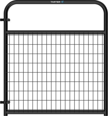 Tarter 4 ft. x 50 in. Wire Filled Gate, 2 in. x 4 in. Mesh, 26 lb., Black