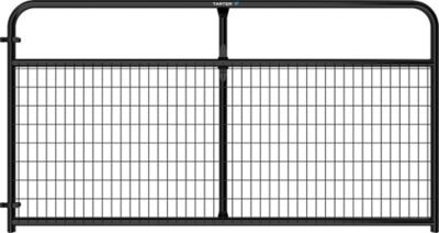 Tarter 8 ft. Long, 2 in. x 4 in. Wire Filled Gate, Black