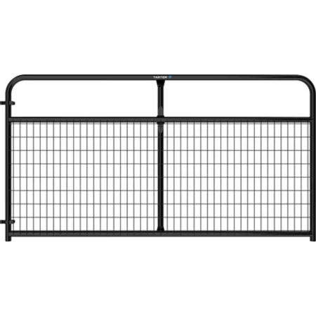 Tarter 8 ft x 50 in Wire Filled Barrier 2 in x 4 in Mesh Black Corral Panels & Gates