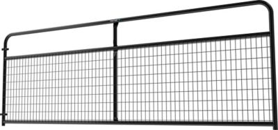 Image showing  12 ft. x 50 in. Wire Filled Gate, 2 in. x 4 in. Mesh, Black