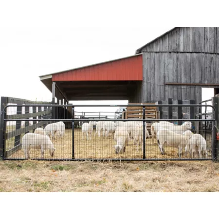 Tarter 16 ft x 50 in Wire Filled Barrier 2 in x 4 in Mesh 83 lb Black Corral Panels & Gates