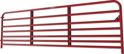 Image showing  10 ft. x 35 in. 7-Bar Hog/Sheep Gate, 1-3/4 in. Tube, Red