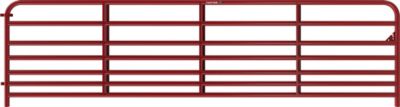 Tarter 12 ft. x 35 in. 7-Bar Hog/Sheep Gate, 1-3/4 in. Tube, Red