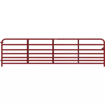 Tarter 7-Bar Pig/Sheep Barrier 12' x 35" 1-3/4" Tube Red Corral Panels & Gates