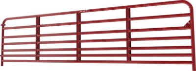 Image showing  12 ft. x 35 in. 7-Bar Hog/Sheep Gate, 1-3/4 in. Tube, Red