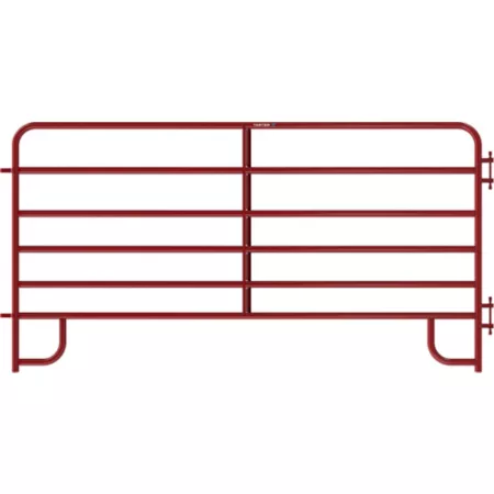 Tarter 6-Bar American Corral Panel 10 ft x 62 in 1-3/4 in Tube Red Corral Panels & Gates