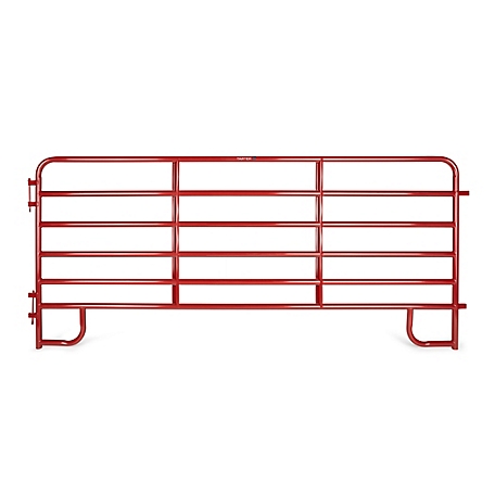 Tarter 12 ft. 6-Bar Economy Corral Panel, 58 lb., Red