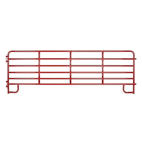 Tarter 16 ft. 6-Bar Economy Corral Panel, Red