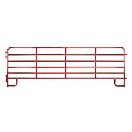 Tarter 16 ft. 6-Bar Economy Corral Panel, Red