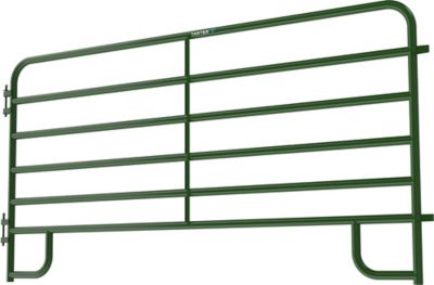 Image showing  10 ft. x 62 in. 6-Bar Extra Heavy-Duty Corral Panel, 2 in. Tube, Green