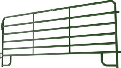 Image showing  12 ft. x 62 in. 6-Bar Extra Heavy-Duty Corral Panel, 2 in. Tube, Green