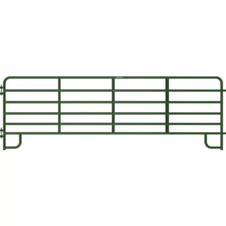 Tarter 16 ft x 62 in Extra Heavy Duty 6-Bar Corral Panel 2 in Tube Green Corral Panels & Gates