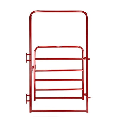 Tarter 4 ft. American Walk-Thru 6-Bar Economy Arch Gate, 45 lb., Red
