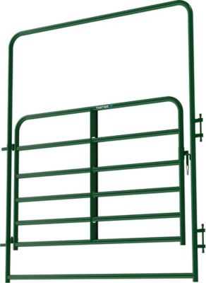 Image showing  6 ft. x 62 in. Walk-Thru Arch Gate, Green