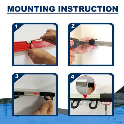 Image showing 9 th Rush Creek Creations 3-in-1 Aluminum 10-Rod Wall/Ceiling Fishing Rod Storage Rack