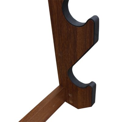 Image showing  3-Long Gun Wall Display Rack, 23.4 in. x 3.8 in. x 21.4 in., Dark Walnut