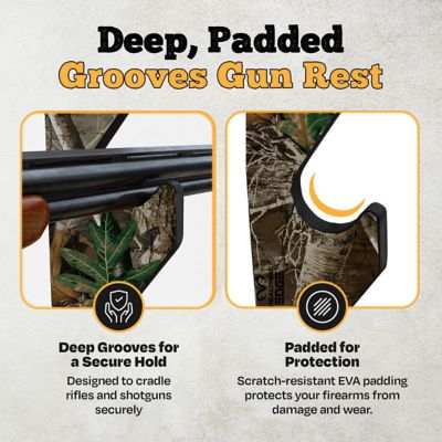 Image showing  5-Long Gun Wall Display Rack, 29.5 in. x 3.7 in. x 33 in., Realtree Xtra Camo