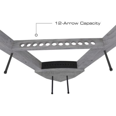 Image showing  Barn Wood 3-in-1 12-Arrow Bow Rack