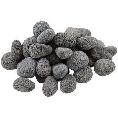 Margo Garden Products 20 lb. Black Lava Pebbles