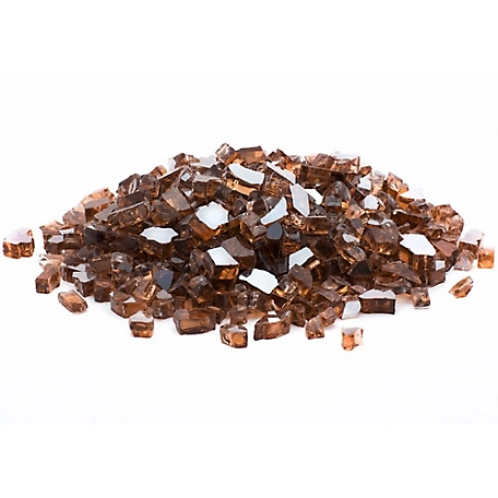 Margo Garden Products 1/4 in. 20 lb. Copper Reflective Fire Glass