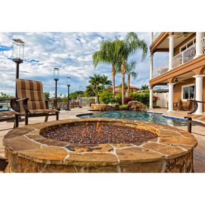 Image showing  1/4 in. 20 lb. Copper Reflective Fire Glass